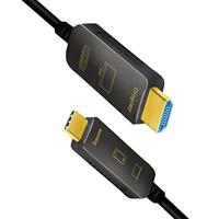 LogiLink CUF0102 video kabel adapter 20 m USB Type-C HDMI Type A (Standaard) Zwart - thumbnail