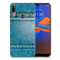 Motorola Moto E6 Plus | Sillicone Back Cover | Jeans - thumbnail