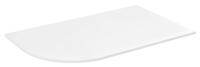 Gebogen Wastafelblad Sapho Pulse 75,7x46,2 cm Rechts Wit - thumbnail
