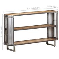 Dressoir 120x30x73 cm massief mangohout - thumbnail
