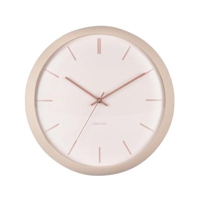 Karlsson - Wandklok Nirvana Globe - Zandbruin