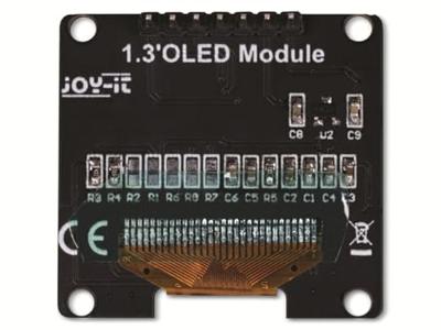 Joy-it SBC-OLED01.3 Displaymodule 3.3 cm (1.3 inch) 128 x 64 Pixel Geschikt voor serie: Arduino, Raspberry Pi®, ASUS Tinker Board, Banana Pi, C-Control, Joy-it SBC-OLED01.3 Displaymodule 3.3 cm (1.3 inch) 128 x 64 Pixel Geschikt voor serie: Arduino, Raspberry Pi®, ASUS Tinker Board, Banana Pi, C-Control,