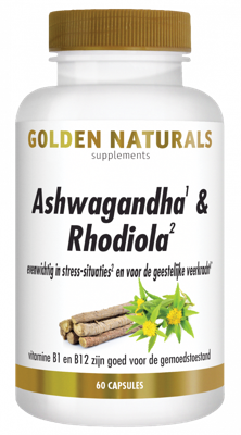 Golden Naturals Ashwagandha & Rhodiola Complex Capsules