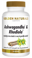 Golden Naturals Ashwagandha & Rhodiola Complex Capsules - thumbnail