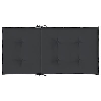 Tuinstoelkussens 2 st 100x50x4 cm zwart Tuinstoelkussens 2 st 100x50x4 cm zwart