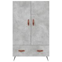 Hoge kast 69,5x31x115 cm bewerkt hout betongrijs - thumbnail