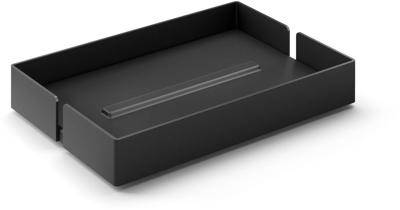 Zack Potes zeepschaal zwart RVS 40537