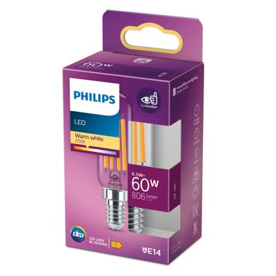 Philips LED 871951436146100 LED-lamp Energielabel E (A - G) E14 Staaf 6.5 W = 60 W Warmwit (Ø x l) 25 mm x 90 mm 1 stuk(s) Philips LED 871951436146100 LED-lamp Energielabel E (A - G) E14 Staaf 6.5 W = 60 W Warmwit (Ø x l) 25 mm x 90 mm 1 stuk(s)