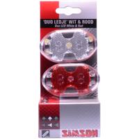 Simson Verlichtingsset batterij led zwart/rood - thumbnail