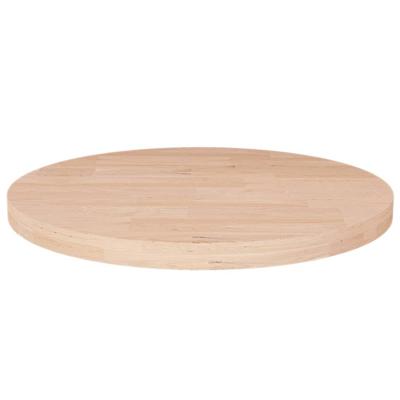 Tafelblad rond 40x2,5 cm onbehandeld massief eikenhout