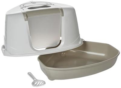 Hoektoilet flip corner l.grijs/wit Gebr. de Boon - Gebr de boon - thumbnail