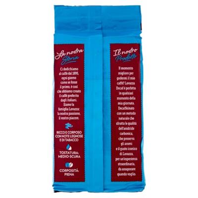 Lavazza DEK Intenso Cafeïnevrije - gemalen koffie - 250 gram