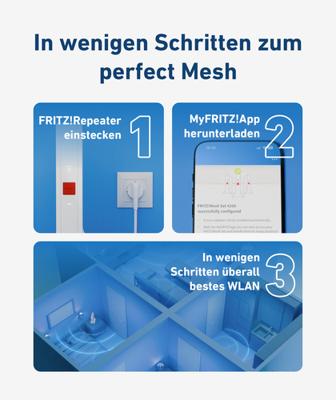 AVM FRITZ!Mesh Set 4200 3-pack Mesh router Rood - thumbnail