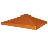 VidaXL Vervangend tentdoek prieel 310 g/m² 3x3 m oranje - thumbnail