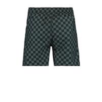 America Today Junior geblokte zwemshort Wilu grijs/zwart - thumbnail