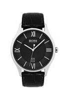 Horlogeband Hugo Boss HB-303-1-14-2975 / HB1513485 Leder Zwart 22mm - thumbnail