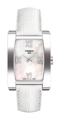 Horlogeband Tissot T600027414 / T00730916 / T610027415 / Generosi-t Leder Wit 15mm Horlogeband Tissot T600027414 / T00730916 / T610027415 / Generosi-t Leder Wit 15mm