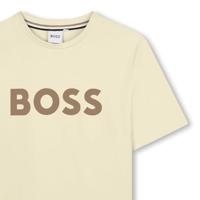 Hugo Boss Logo T-Shirt Kids Beige - Maat 11/12 jaar - Kleur: Beige | Soccerfanshop - thumbnail