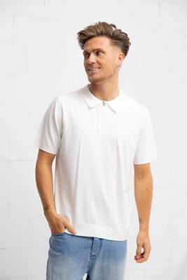 Pure Path Halfzip Polo Heren Wit - Maat XL - Kleur: Wit | Soccerfanshop
