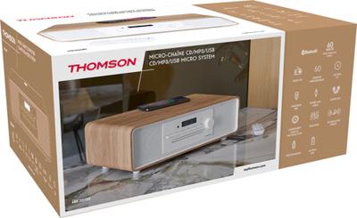 Bluetooth-microsysteem - THOMSON - Wit en zwart - FM/CD/MP3/USB-radio, 60W, equalizer - thumbnail