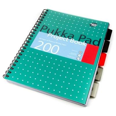 Projectboek pukka metallic a4 lijn 200pag gn Projectboek pukka metallic a4 lijn 200pag gn