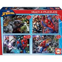 4 progressieve puzzels Spiderman - EDUCA meerkleurig - thumbnail