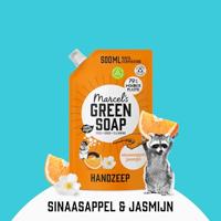 Marcel&apos;s Green Soap Handzeep sinaasappel & jasmijn 500ml navulzak - thumbnail