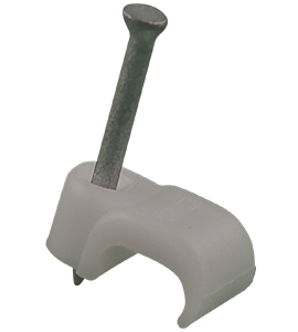 Mepac spijkerclip 5/6mm wit