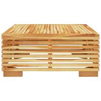 Tuintafel 69,5x69,5x31 cm massief teakhout - thumbnail