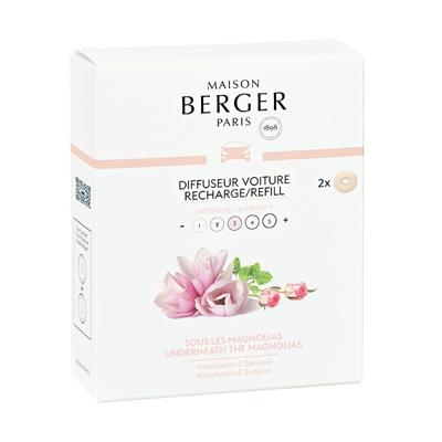 LAMPE BERGER - Autoparfum - Navulling Underneath the Magnolias 2 stuks LAMPE BERGER - Autoparfum - Navulling Underneath the Magnolias 2 stuks