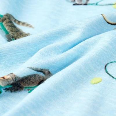 Kindershirt 116 gemleerd lichtblauw Kindershirt 116 gemleerd lichtblauw