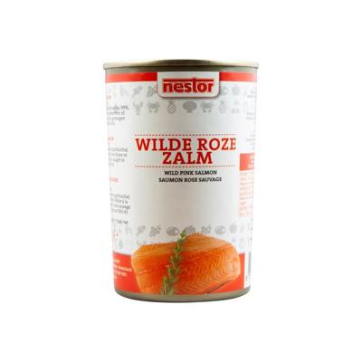 Nestor fancy wilde roze zalm blik (425gr)