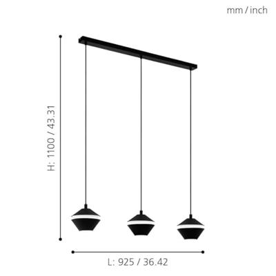 Eglo 3-lichts hanglampPerpigo - 98682