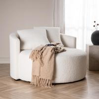 Nohr Loveseat 'Keeli' Teddy, kleur Wit - thumbnail