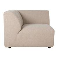 HKliving Jax bank Left End Boucle Taupe - thumbnail