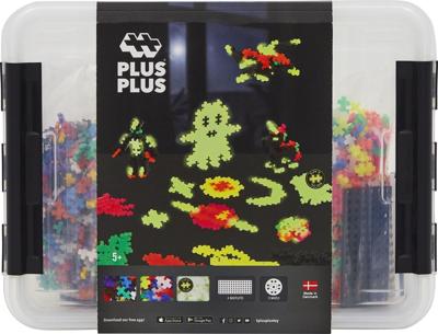 Plus Plus Opbergbox build and glow plus-plus: 2000 stuks (3919)