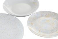 Serviesset DKD Home Decor Blauw Wit Roze Porselein 18 Onderdelen 27 x 27 x 3 cm (2 Stuks) - thumbnail