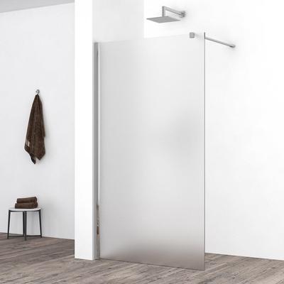 Wiesbaden Comfort Inloopdouche 100x200 cm Nano Matglas Chroom