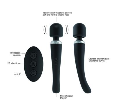 Vibrator Marc Dorcel Megawand Zwart - thumbnail
