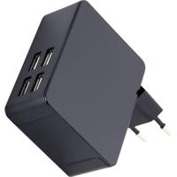 HN Power HNP36-4USB USB-oplader 36 W 4x USB-A Zwart Binnen - thumbnail