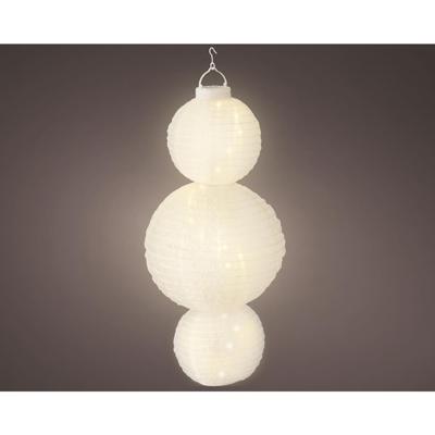 Solar Lantaarn nylon 58cm wit