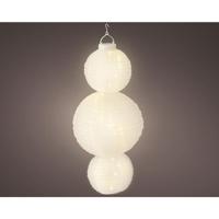 Solar Lantaarn nylon 58cm wit - thumbnail