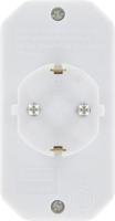 Kopp stekker enkel RA /2-voudig Euro IP20 250V artic wit - thumbnail