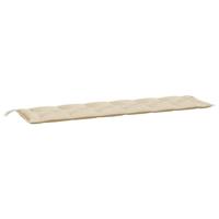 VidaXL Tuinbankkussen 200x50x7 cm oxford stof beige - thumbnail