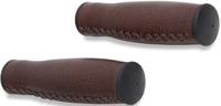 Selle Orient fiets handvatten 135mm bruin kunstleer - thumbnail