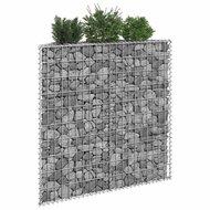 VidaXL Gabion plantenbak trapezium 100x20x100 cm gegalvaniseerd staal - thumbnail