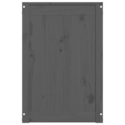 VidaXL Wasmand 88,5x44x66 cm massief grenenhout grijs