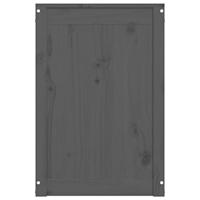 Wasmand 88,5x44x66 cm massief grenenhout grijs - thumbnail
