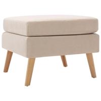 Voetenbank stof crme - thumbnail
