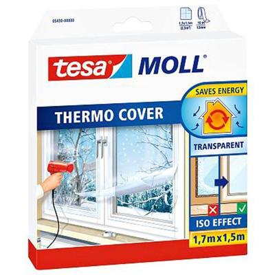 Isolatiefolie tesamoll® Thermo Cover voor ramen 1,7x1,5m transparant | 6 stuks